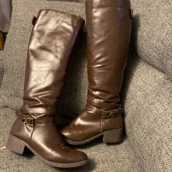 Rampage brown riding boots size 8.5 - Picture 1 of 5